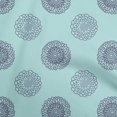 thumbnail image 1 of oneOone Rayon Light Blue Fabric Florals Sewing Material Print Fabric By The Yard 56 Inch Wide, 1 of 4