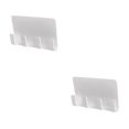 thumbnail image 2 of Decodeary Stick Mobile Phone Holder Charging Rack Shelf Wall Stand Bracket Storage Hook white 2Set, 2 of 6