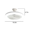 thumbnail image 3 of LSLJS Ceiling Fan with Lights, Enclosed Low Fan Light, Ceiling Light with Fan, Hidden Electric Fan with E27 Lamp Holder, Ceiling Fan, 3 of 5