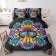 thumbnail image 1 of YST Boho Butterfly Bedding Comforter Set, 7-Piece, Cute Animal & Kawaii Wildlife, Full, 1 of 4