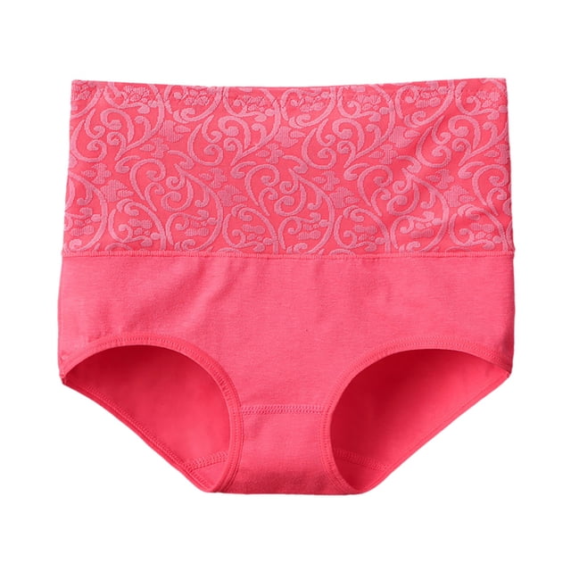 Ketyyh-chn99 sous-Vêtements pour Femmes en Coton 2024 Grande Taille Culotte Extensible en Coton Rouge Melon D\'eau,L