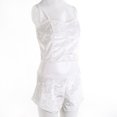thumbnail image 3 of Women 2PCS Lingerie Set Slim Solid Sling Crop Top Short Elastic Band Pants, 3 of 9