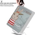thumbnail image 4 of iPad Mini 7.9 Inch 5 Gen [ Mini 5th Generation 2019 ] A2133 A2124 A2126 MUXH2LL/A MUXF2LL/A MUXG2LL/A Trifold Printed Slim Adjustable Stand Feature Case with TPU Heat Dissipation Back - Bunny Hat, 4 of 6