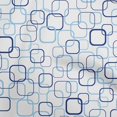 thumbnail image 1 of oneOone Cotton Poplin Twill Blue Fabric Geometric Craft Projects Decor Fabric Printed By The Yard 56 Inch Wide, 1 of 4
