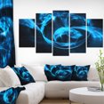 thumbnail image 1 of Fractal 3D Circled Blue Waves, 1 of 3