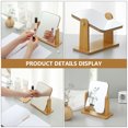 thumbnail image 3 of MasteelfCA Tabletop Mirror Wooden Rotating Makeup Mirror Angle Adjustable Stand Mirror, 3 of 8