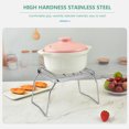 thumbnail image 2 of Stainless Steel Outdoor Cooking Pot Stand - Lightweight 405g, Compact 16.5x16.4x14.5cm Design for Camping, Hiking & Picnics - Portable Camp Cookware Support Rack with 17x17x5cm Packaging, 2 of 7