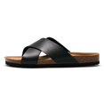 thumbnail image 1 of Men's Cork Sandals Cross Strap Comfortable Beach Slides, 1 of 11