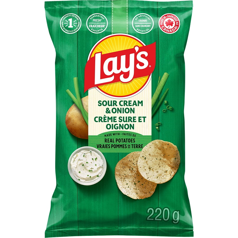 Lay's Sour Cream & Onion flavoured Potato Chips