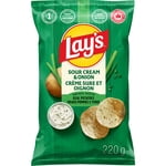 Lay's Sour Crème & Croustilles de pommes de terre aromatisées à l'oignon