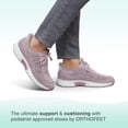 thumbnail image 2 of Orthofeet Women's Orthopedic Rose Knit Kita Hands-Free Sneakers Size 7.5, 2 of 5