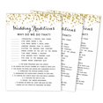 thumbnail image 1 of Inkdotpot Gold ConfettiWhy Do We Do That 50-Pack Bridal Wedding ShowerGameBachelorette Party ActivityGameCards, 1 of 7