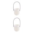 thumbnail image 2 of Transemion ABS Decorate With Lightweight Planter With Removable Strape And Wall-Mount Option Inner Layer Hollowed Out For Better White 8.7*9.5*20.5cm 2Set, 2 of 6