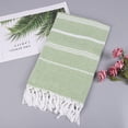 thumbnail image 2 of Serviette de Plage Turque Antiadhésive Motif Rayé Sable pour Adultes Châle de Sauna Extérieur, 2 of 5