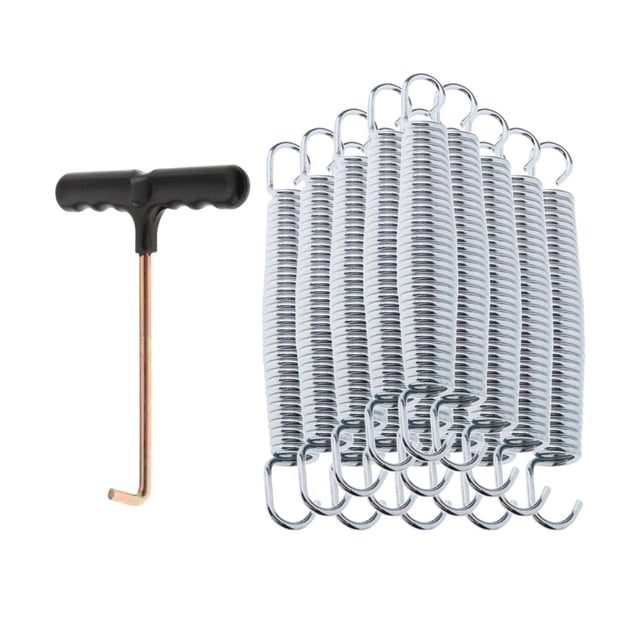 jinwen 15 Pcs Trampoline Métal Réparation Entretenir Quincaillerie Pièces de Trampoline 14,7 cm Ressort