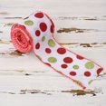 thumbnail image 1 of TIMIFIS Polka Dots Christmas Ribbon Christmas Tree Decoration 2.56 Inch Red and Green Ribbons for Crafts Holiday Gift Wrap Christmas Tree Decorations Wreath Bows Wrapping Supplies(4.55m), 1 of 8