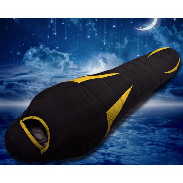 Sac de Couchage en Duvet Super Léger Contient 1000 Grammes de Duvet de Canard Sac de Couchage Portable Imperméable avec Sac de Compression pour Camping, Randonnée Sac à Dos, Plein Air 3-4 Saisons (83 Pouces*31.5 Pouces*20 Pouces)