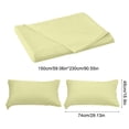 thumbnail image 3 of Birdeem Queen Size Bed Sheet Set with Pillowcases, 3-Piece Polyester Deep Pocket Sheets, Easy Care Wrinkle Free Solid Color Bedding, Fits Mattress Up to 16 Inches, 3 of 9