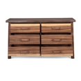 thumbnail image 4 of Homestyles Commode Bois Marron avec 6 Tiroirs Forest Retreat, 4 of 5