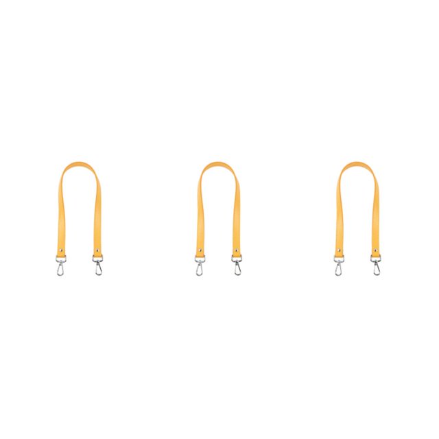 Transemion Stylish Shoulder Strap For Bag PU Leather Craftsmanship Multi-Color Options Shoulder Bag Strap Bag Accessories yellow 3Set