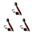 thumbnail image 4 of Ruiboury Golf Club Brush Portable Handheld Replacement Double-sided Ball Shoe Brushes Red Lidless 3Set, 4 of 6