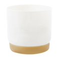 thumbnail image 1 of Flowerpots with Dish Ceramic, High Hardness Imitation Ceramic Plastic Flower Pot Large/Small White Succulents Planter Plastic Plant Pots White Plant Pots, Flower Pots, 1 of 7
