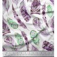 thumbnail image 1 of Soimoi Poly Georgette Fabric feather African Print Sewing Fabric Yard 52 Inch Wide, 1 of 1