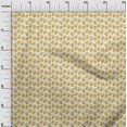thumbnail image 2 of oneOone Tissu Polyester Lycra Moutarde Foncé Floraux Matériel de Robe Tissu Imprimé Tissu au Mètre 56 Pouces de Large, 2 of 4