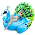 thumbnail image 3 of Joyfy 66" Giant Inflatable Peacock Pool Float for Adults & Kids, Inflatable Animal Summer Swim Pool Raft Toys, 3 of 9