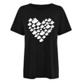 thumbnail image 4 of RKSTN Hauts pour Femmes 2024 Été Décontracté Ample Grande Taille Imprimé Graphique Lapin de Pâques Blouse Mode Col Rond Manches Courtes T-shirt, 4 of 4