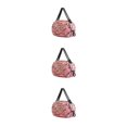 thumbnail image 3 of kurtrusly Sac de Rangement Réutilisable Pliable Écologique et Polyvalent Sac de Magasinage Imperméable en Polyester pour Voyage Sac de Plage Sac à Main Rose camouflage Ensemble de 3, 3 of 6