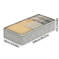 thumbnail image 1 of Yhmxh Grande Capacité Sac de Rangement Transparent à Fermeture Éclair Bidirectionnelle sur le Dessus, Boîte de Rangement Pliable pour Garde-Robe Boîte d'Organisation pour Chandails et Pantalons Style Tiroir Boîte de Rangement pour Chambre Organisation et Rangement Déco Maison, 1 of 2