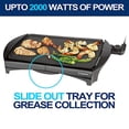 thumbnail image 5 of Westinghouse Family Size Electric Griddle 220 Volts - Nonstick, Dishwasher Safe, Removable Temperature Control, 5 of 5