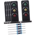 thumbnail image 1 of 5pcs 1:87 Traffic Light Ornament Table Railway Model Scenes Accessories 5Pcs Signal Lamps, 1 of 8