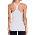 thumbnail image 3 of Women's Ribbed Workout Tank Tops with Built in Bra Racerback Athletic Top, 3 of 6