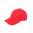 thumbnail image 1 of Jordefano 3 Pack Plain Baseball Cap Hat Adjustable Back (Red), 1 of 2