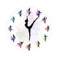 thumbnail image 1 of Redempat Rond Musique Clavier Horloge Murale Style Unique et Opération Silencieuse pour Toute Pièce ABS Élégant Piano Clé Horloge Ballet Intemporel 4 1Set, 1 of 1