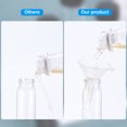 thumbnail image 3 of Unique Bargains 50mL Reagent Media Bottle, 10 Pack Round Glass Storage Bottles with 5 Funnel Plastic Screw Cap, Clear Black, 3 of 5