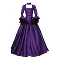 thumbnail image 1 of Robe Victorienne pour Femmes Costume d'Halloween Robe Princess Manches Évasées Cour Rétro Robes Grande Taille Robe de Bal Vintage, 1 of 4
