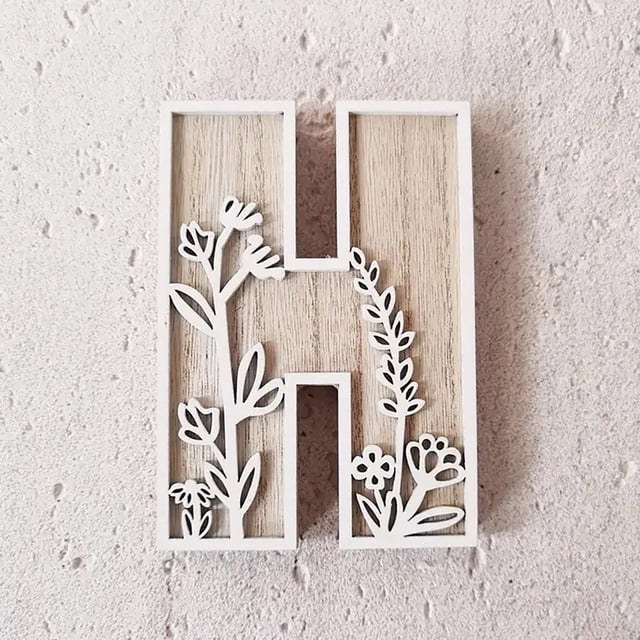 5 Inch Wooden Letters for Wall Decoration for Children's Room Crafts Name Signs Wedding and Home Décor