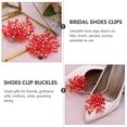 thumbnail image 2 of 2 Pcs Clips de Chaussures de Mariage Boucles Décor en Cristal pour Fête, 2 of 9