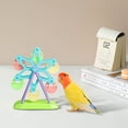 thumbnail image 3 of Fournitures pour Animaux Jouet d'Alimentation Coloré à Grande Roue pour Perroquets Contenant Alimentaire Fournitures d'Entraînement Jouet Interactif avec Gobelets, 3 of 8