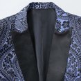 thumbnail image 4 of Men's Fashionable Casual Solid Color One-Button Suit Jacket - Long Sleeve Lapel Blazer for Wedding, Party, Holiday & Formal Events - Hot Fabric, Hand Wash, 4 of 4