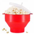 thumbnail image 1 of Original Microwaveable Silicone Popcorn Popper, BPA Free Collapsible Hot Air Microwave Popcorn Maker Bowl, Use In Microwave or Oven, Dishwasher Safe (Red), 1 of 1