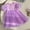 Purple, variant on WEAIXIMIUNG Preemie Dress Toddler Girls Short Sleevele Decoration Mesh Dress Dance Party Princess Dresses Clothes 90