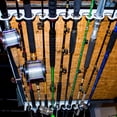 thumbnail image 2 of Piranha FD011 Overhead and Wall Mount Fishing Rod Rack, Holds 11 Rods, 2 of 5