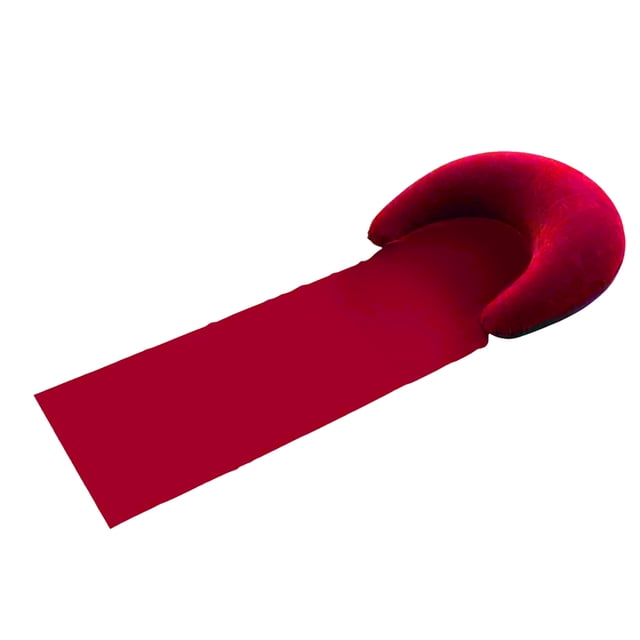 Beach Mat with Inflatable Pillow Portable Lightweight Outdoor Beach Lounger Sunbathing Relaxing Beach Blanket with Flocking Headrest