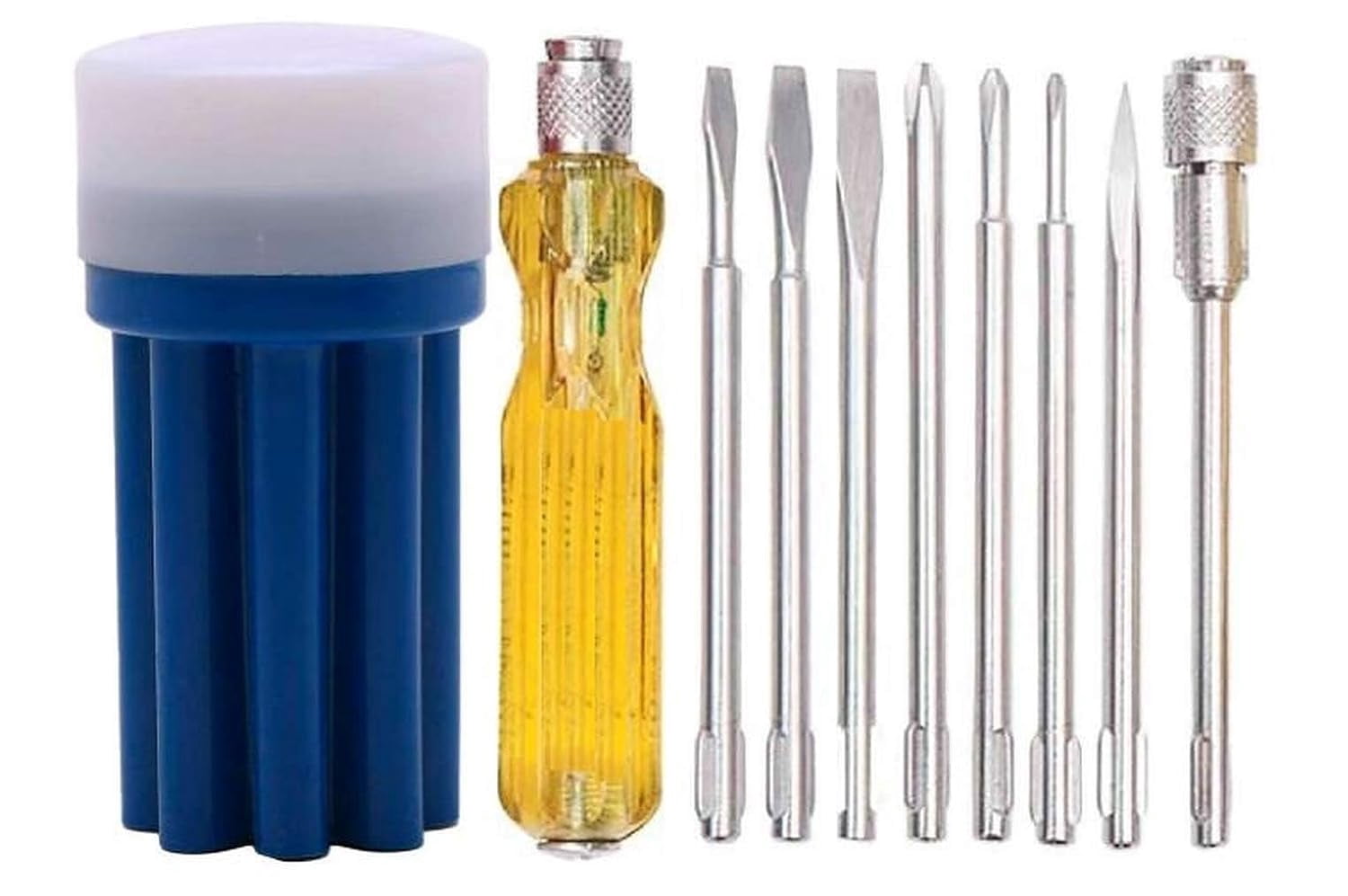 Tool Kit For Home | Screw Driver Kit, Tool Box, Screwdriver Tool Set | Combo Of Screwdriver Different Size, Multipurpose Hand Tool Kit - Pack Of 9 | Home Repairs, Furniture Assembly, Pc
