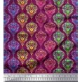 thumbnail image 1 of Soimoi Rayon Fabric Floral & Damask Ethnic Print Fabric by the Yard 56 Inch Wide, 1 of 3