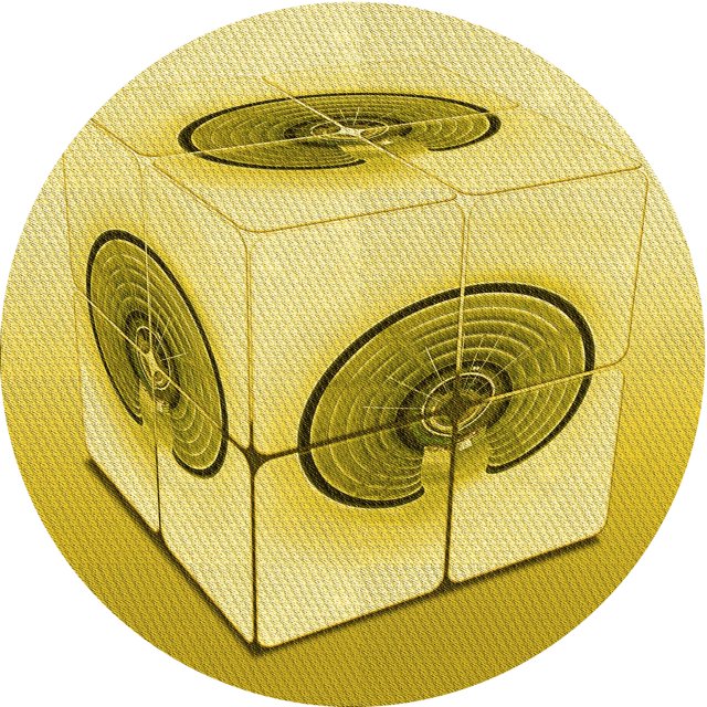 Ahgly Company Tapis Rond Lavable en Machine Intérieur Transitionnel Jaune Audacieux, 6 Pieds Rond